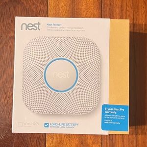 Google Nest Protect Smart Smoke and Carbon Monoxide Detector Alarm (Battery)
